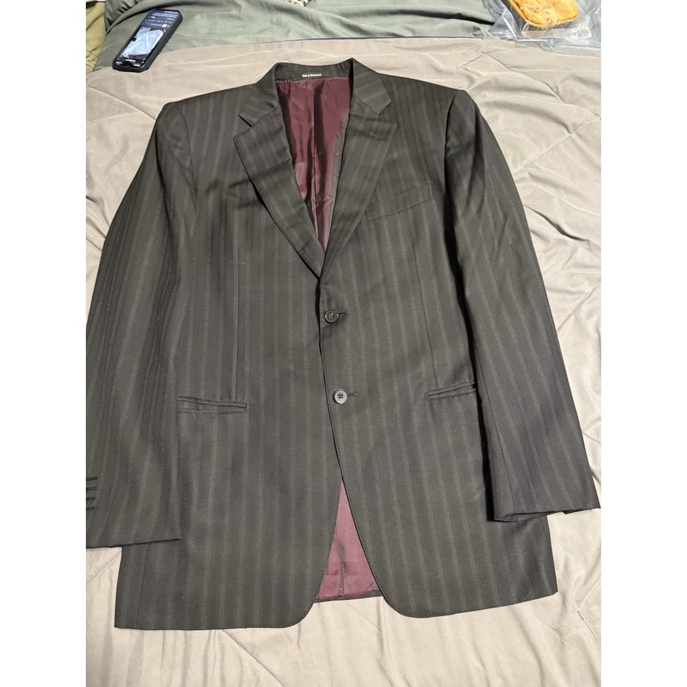 Ermenegildo Zegna Mens 100% Wool EU 52R / US‎ 42R Blazer Sport Coat